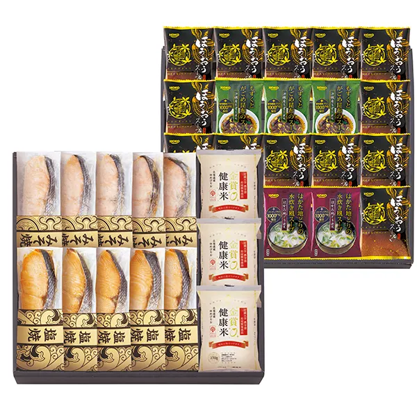 鮭乃家 そのまま食べれる鮭切り身 フリーズドライと金賞健康米セット SY2SR-ACJ5