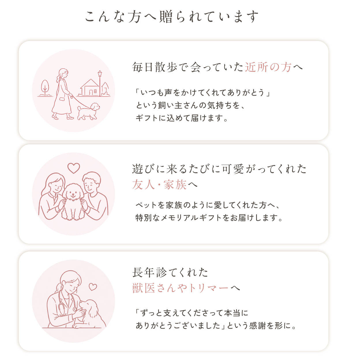 こんな方へ贈られています